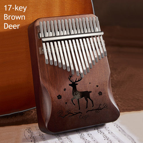Skanto | Bærbar Kalimba, med 21 Taster & Solid Treplate, for Barn, Voksne, Nybegynnere, Profesjonelle