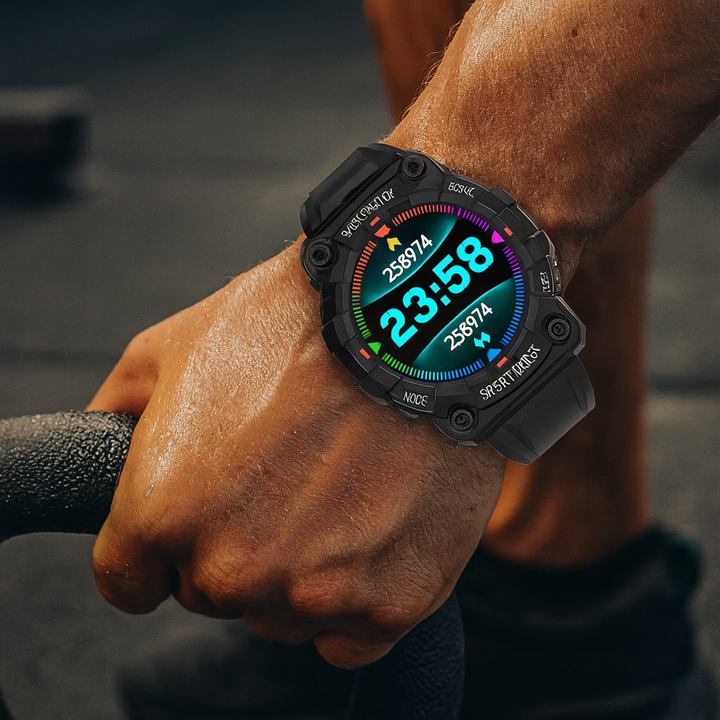 Wasserdichte Smartwatch med Fitness-Tracking