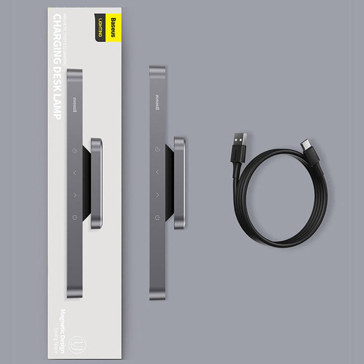 Skanto | Oppladbar magnetisk LED skrivebordslampe med trinnløs dimming, for studie, skap, nattbord