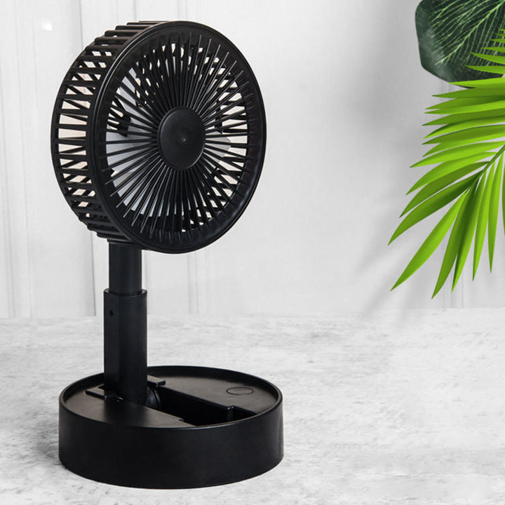 Mini vifte med sammenleggbar teleskopisk telefonholder | Skanto