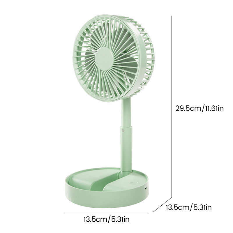 Mini vifte med sammenleggbar teleskopisk telefonholder | Skanto