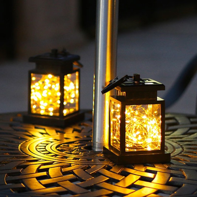 Skanto | Solcelle Utendørs LED Dekorative Lys, med Klemme, Automatisk PÅ/AV & Ingen Ledning Kreves, for Bakgård, Balkong, Innkjørsel & Mer (4-Pack)