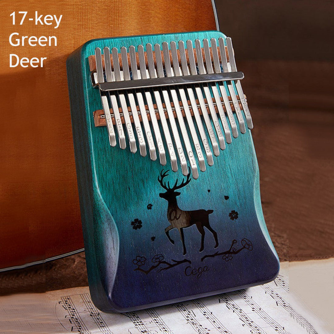 Skanto | Bærbar Kalimba, med 21 Taster & Solid Treplate, for Barn, Voksne, Nybegynnere, Profesjonelle