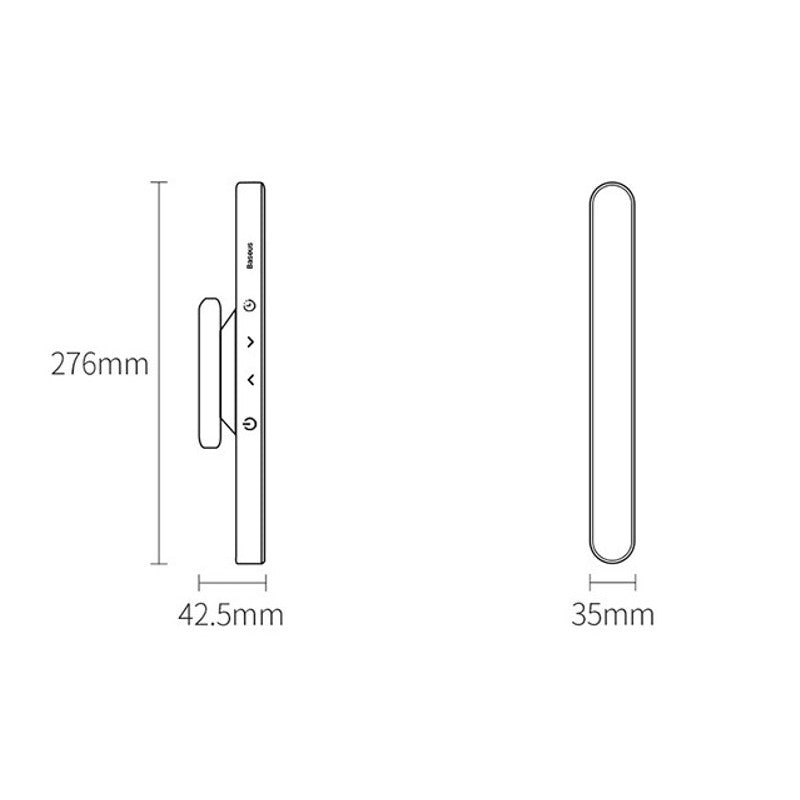 Skanto | Oppladbar magnetisk LED skrivebordslampe med trinnløs dimming, for studie, skap, nattbord