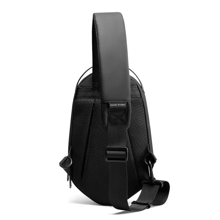 Skanto | Fasjonabel Sling Bag, med vanntett hard skall, stor kapasitet og pustende stoff, for reise, arbeid og hverdagsbruk
