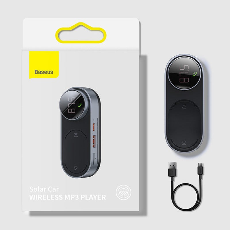 Skanto | Solar Bil Trådløs Bluetooth 5.0 Adapter MP3 Spiller