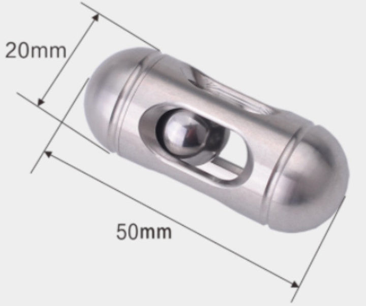 Skanto | Anti Stress Mini Sylindrisk Fidget Leketøy, med Lomme Størrelse & Rustfritt Stål Materiale, for Daglig Bæring