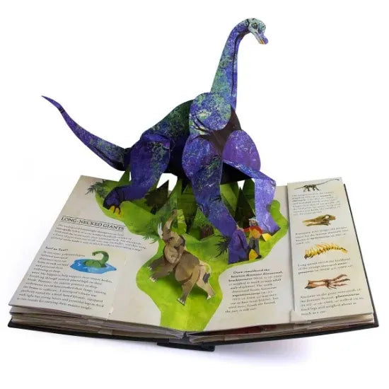 Skanto | DinoWorld 3D Pop-Up Bok | Forhistoriske Dinosaurer & Havmonstre | Innbundet