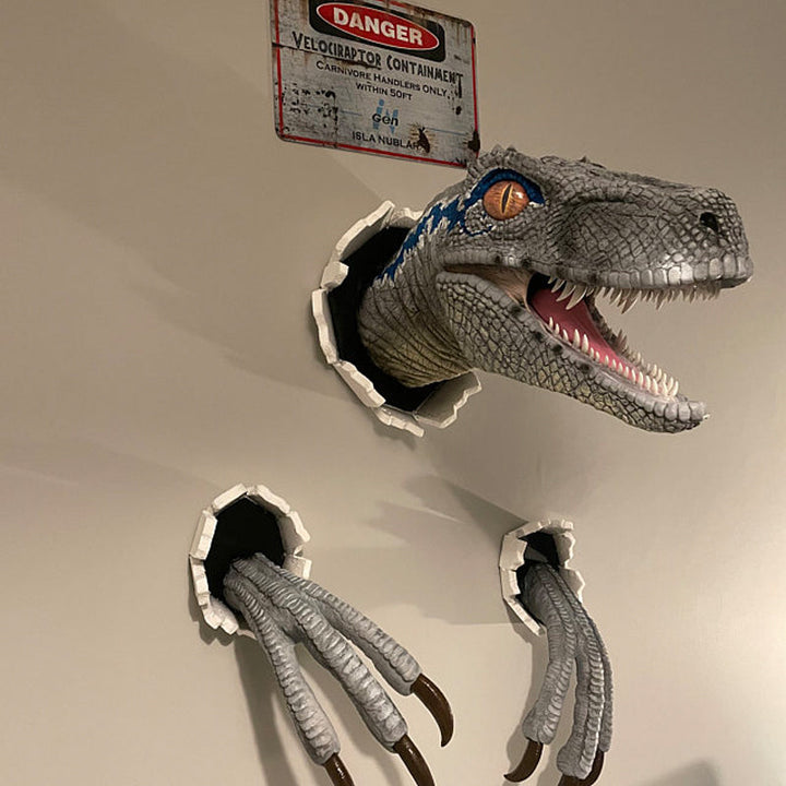 Skanto | Vegg Sprengende Velociraptor Dekorasjoner