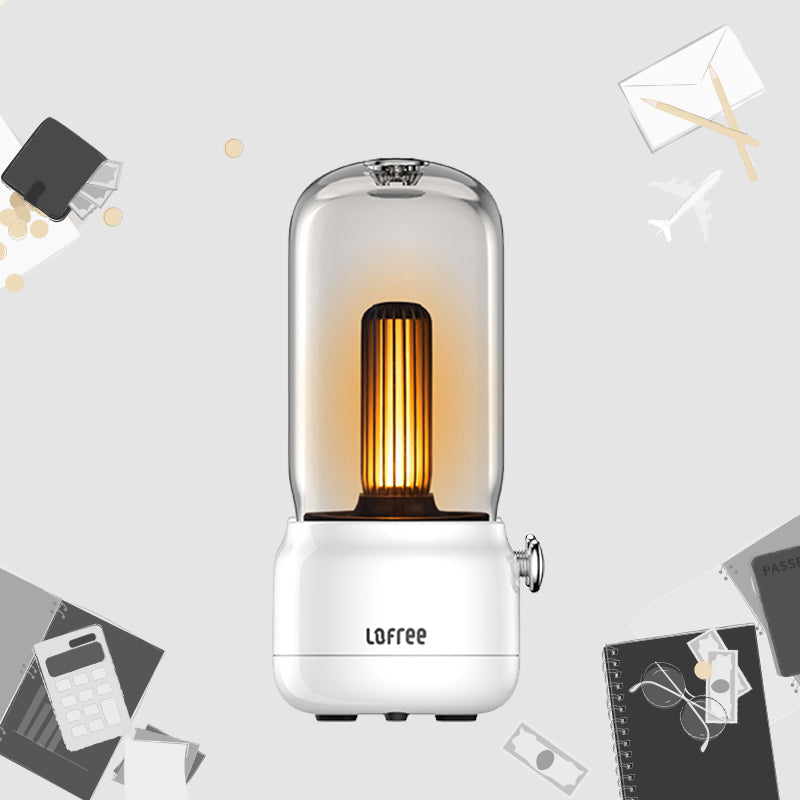 Skanto | LED Bordlampe, med 2 Lystilstander & Dobbeltmodus Lading, for Soving, Fest, Middag & Mer
