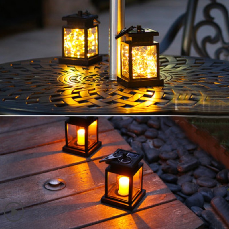 Skanto | Solcelle Utendørs LED Dekorative Lys, med Klemme, Automatisk PÅ/AV & Ingen Ledning Kreves, for Bakgård, Balkong, Innkjørsel & Mer (4-Pack)