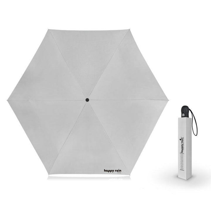 Skanto | Mini Slim Automatisk UV Paraply, med 6 Ribber & 99% UV Blokk, for Solfylte & Regnfulle Dager