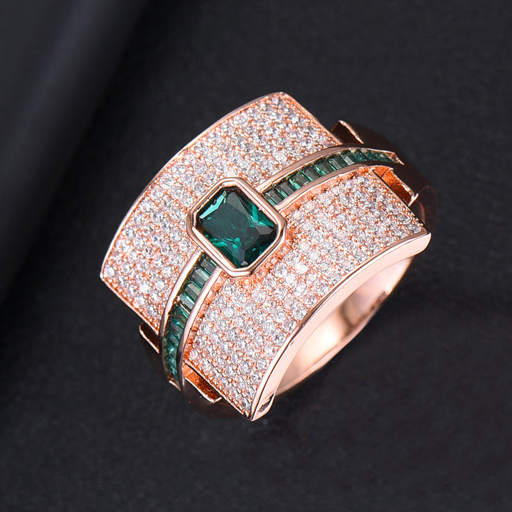 Skanto | Monaco Design Luksuriøs Statement Stabil Ring For Kvinner