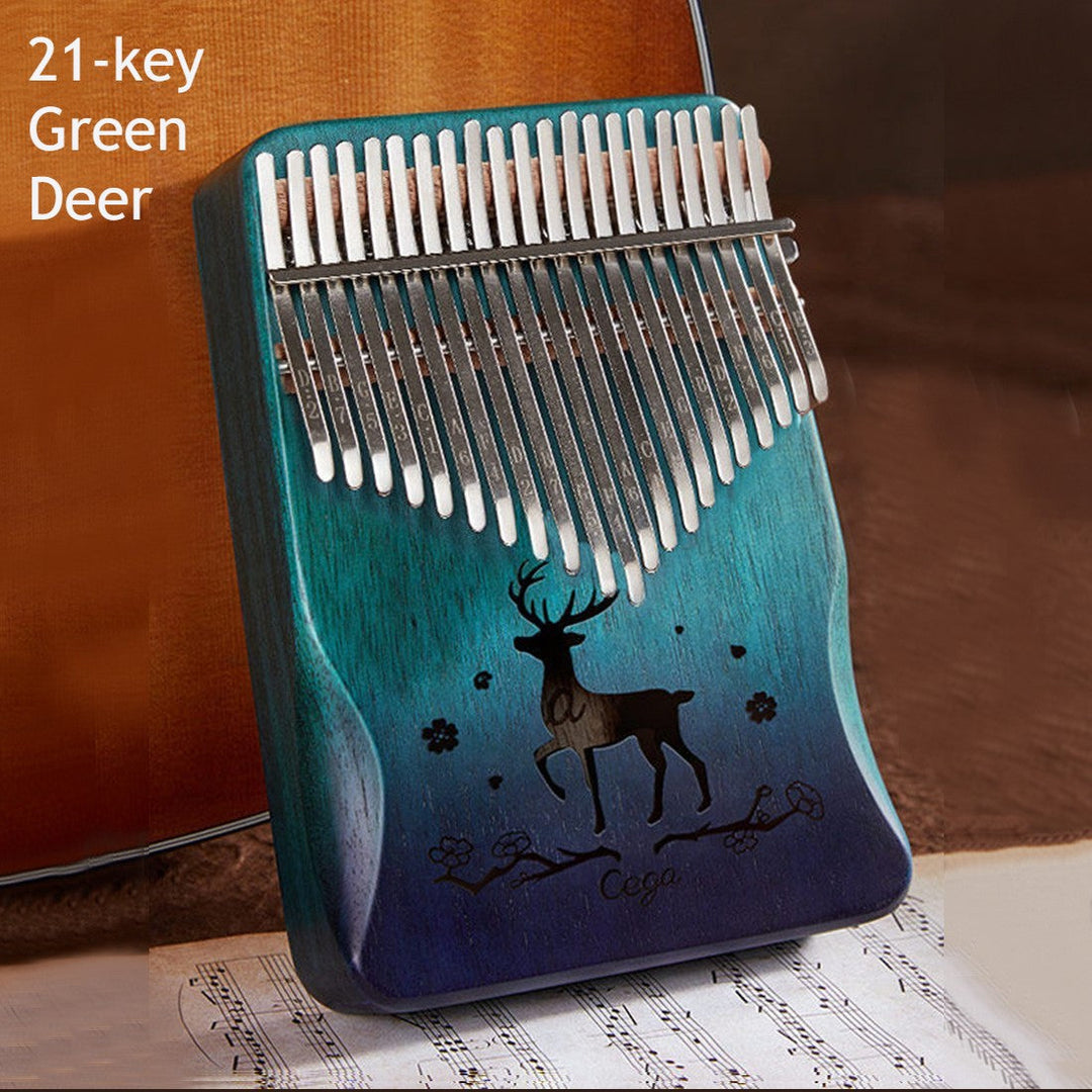Skanto | Bærbar Kalimba, med 21 tangenter og solid treplate, for barn, voksne, nybegynnere, profesjonelle
