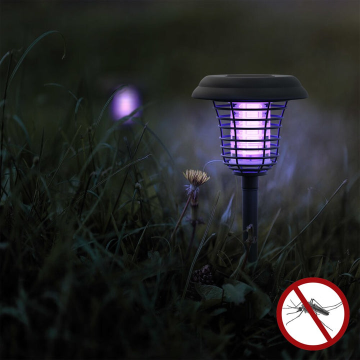 Skanto | Sol Insektdreper med LED Lys – Vanntett Hagebelysning for Myggavvisning