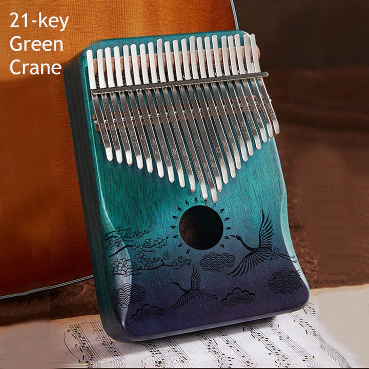 Skanto | Bærbar Kalimba, med 21 Taster & Solid Treplate, for Barn, Voksne, Nybegynnere, Profesjonelle