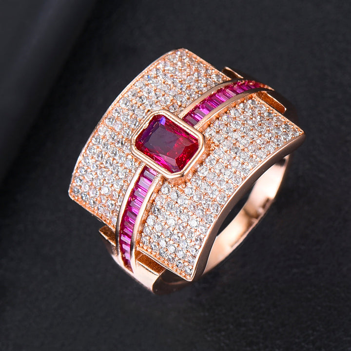 Skanto | Monaco Design Luksuriøs Statement Stabil Ring For Kvinner