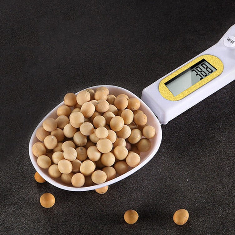 Skanto | Elektronisk Skålvekt Måleskje, med LCD Display, Høy Nøyaktighet & Avtakbart Design, for Fast og Flytende Ingredienser