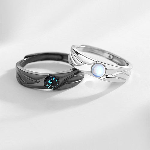 Skanto | 925 Sterling Silver Ringer for Deg og Din Partner, Beste Gave til Valentinesdagen
