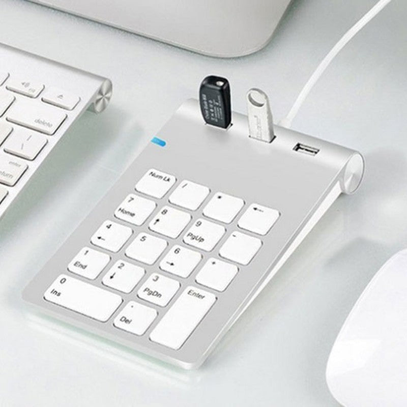 Skanto | Bærbare laptop numeriske tastaturer, med 3*USB3.0 porter & elegant design, for Windows & IOS