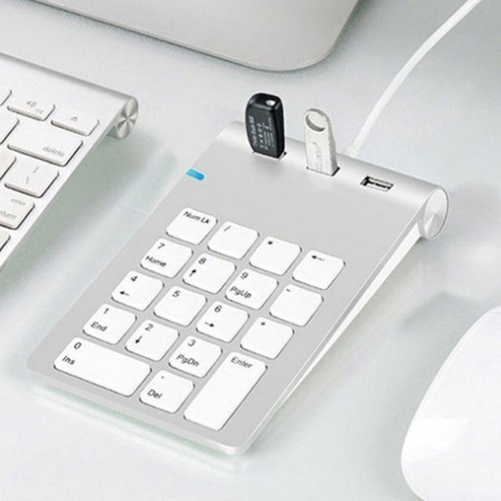 Skanto | Bærbare laptop numeriske tastaturer, med 3*USB3.0 porter & elegant design, for Windows & IOS
