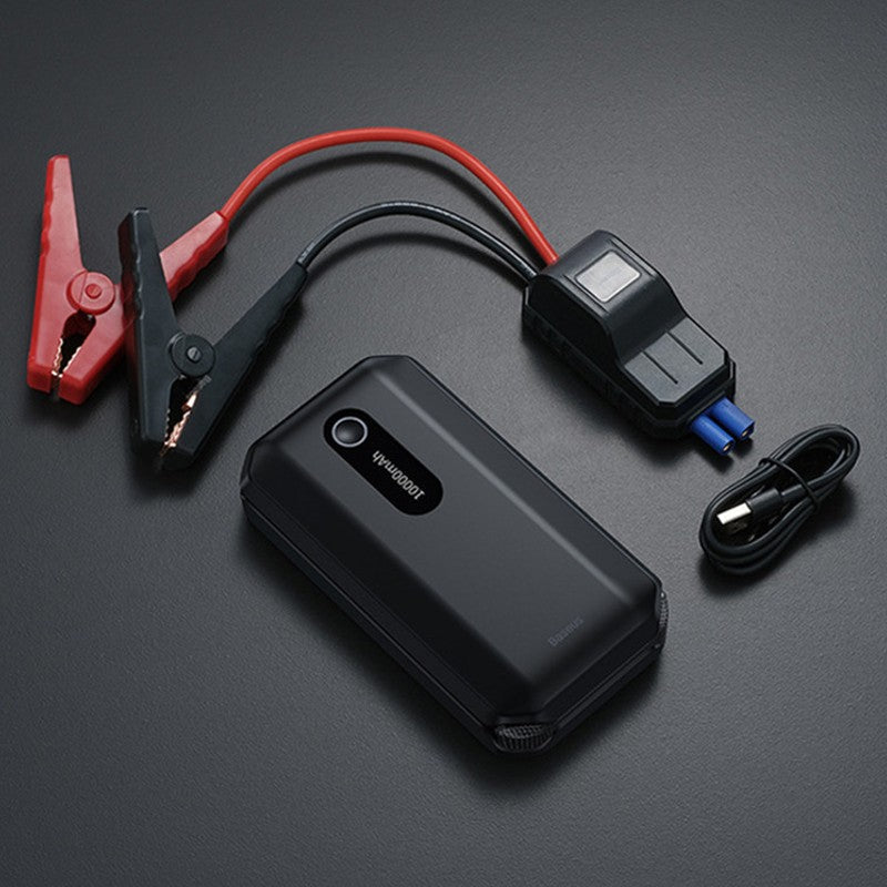 Skanto | Pålitelige bærbare bilbatterilader, med LED-lommelykt og powerbank, for sedan, SUV og mer