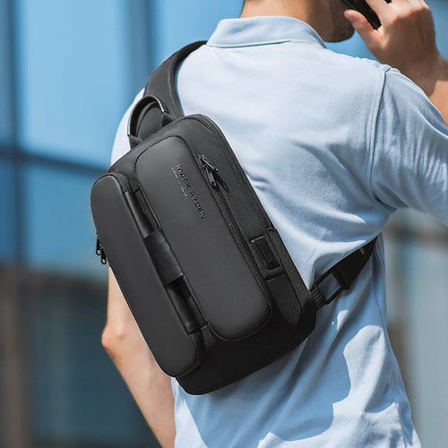Skanto | Bærbar Kjøle Sling Bag, med Stor Kapasitet, Vanntett Materiale & Tyverisikre Lommer, for Reiser, Arbeid & Mer