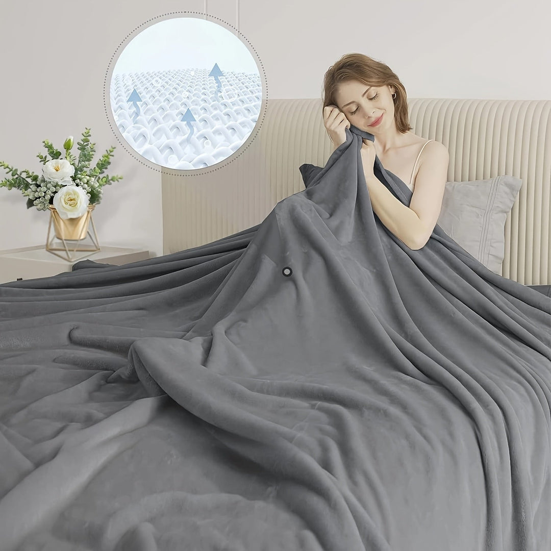 UltraSoft Fleece Teppel – Luksus Vendbar for Hver Sesong Skanto