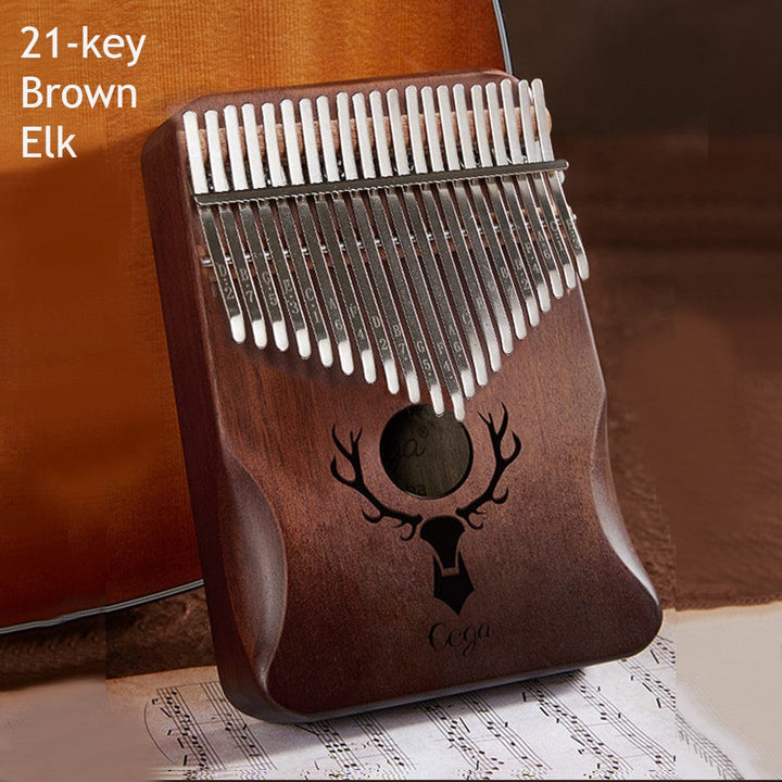 Skanto | Bærbar Kalimba, med 21 Taster & Solid Treplate, for Barn, Voksne, Nybegynnere, Profesjonelle