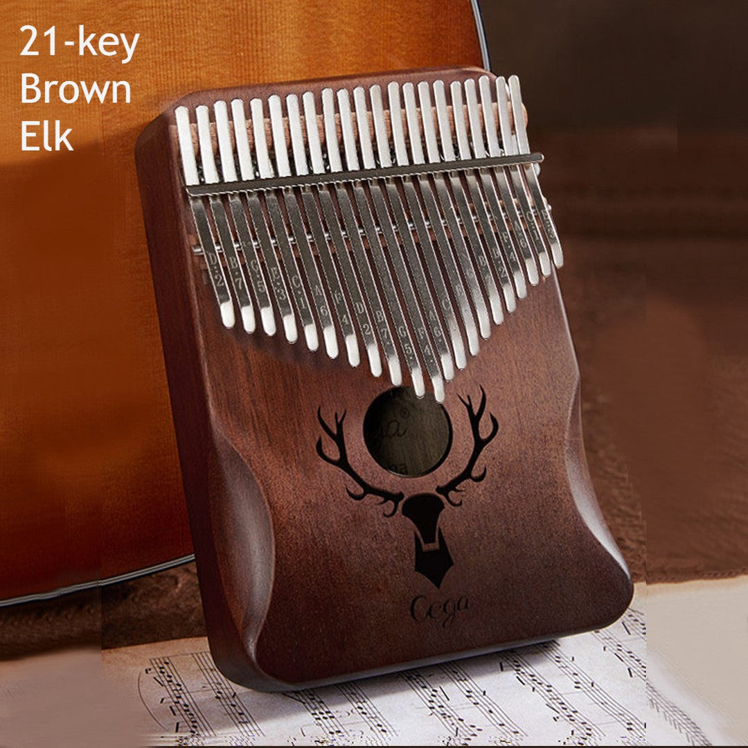 Skanto | Bærbar Kalimba, med 21 Taster & Solid Treplate, for Barn, Voksne, Nybegynnere, Profesjonelle