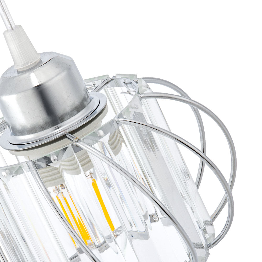 Skanto | Pendellampe svart glass kule taklampe