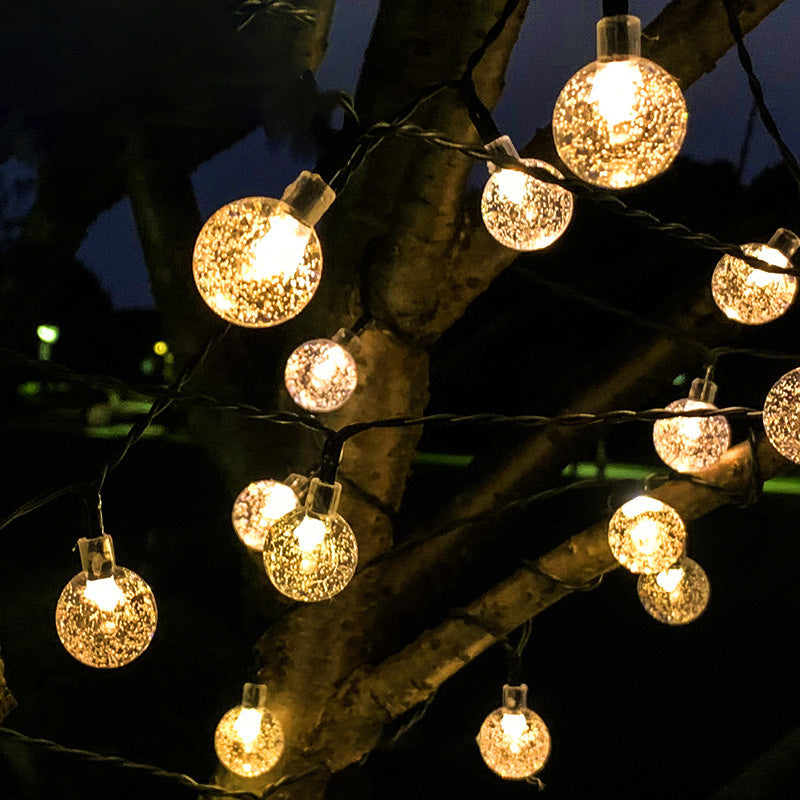 Skanto | Moderne Art Deco vanntett Solar-PVC-Gummi-akryl-snor-bees-ball-kristall-ball-fall-LED lys utendørs for hagen