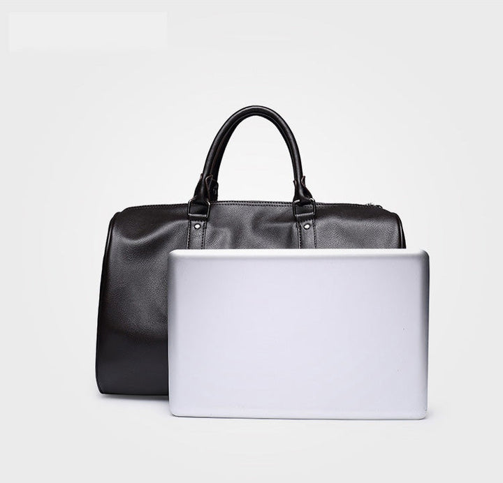 Skanto | Stillegående lær herre reise bag – Perfekt for lange og korte turer