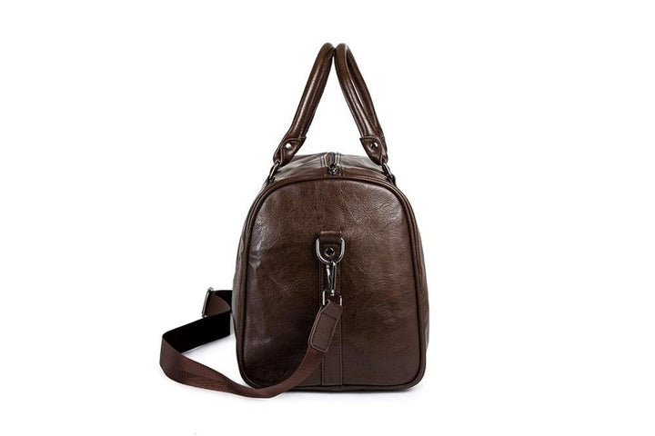 Skanto | Stillegående lær herre reise bag – Perfekt for lange og korte turer