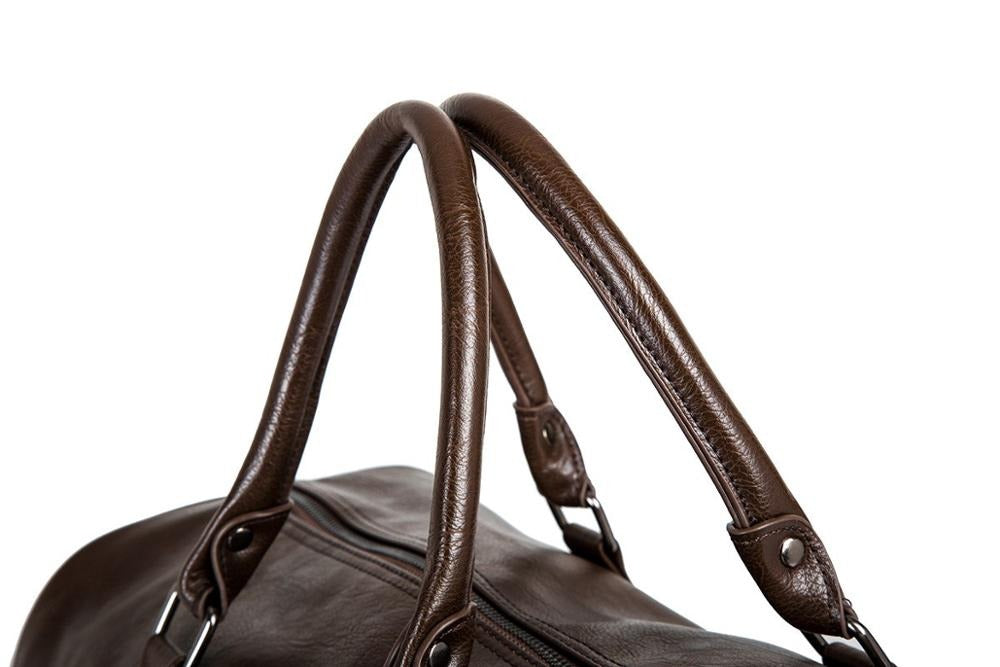 Skanto | Stillegående lær herre reise bag – Perfekt for lange og korte turer
