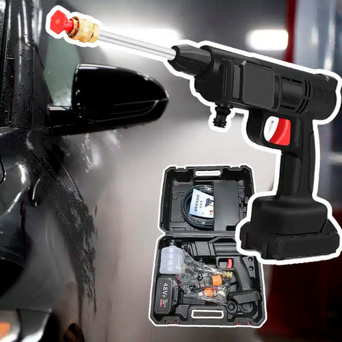 Bærbar høytrykk vasker 7 bar/101 PSI – med batteri inkludert lader – | Skanto