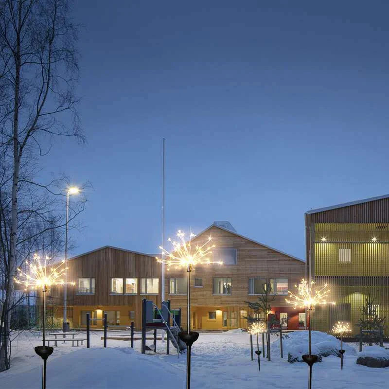 Vanntett solfylt hagefyrverkerilampe | Skanto