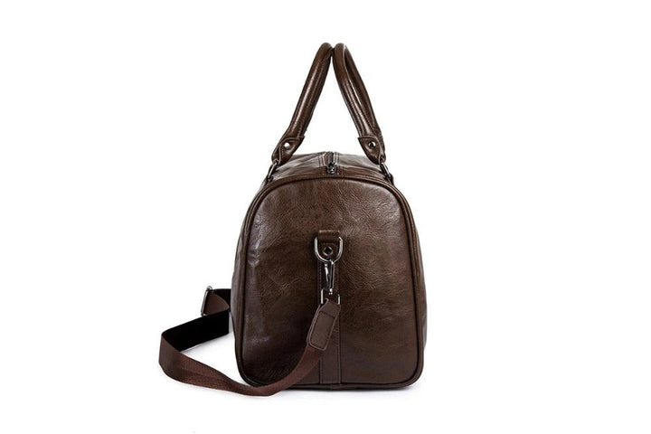 Skanto | Stillegående lær herre reise bag – Perfekt for lange og korte turer