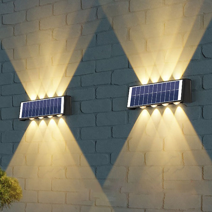 Skanto | Moderne Enkelhet Sol Vannavstøtende Rektangulær ABS PMMA LED Vegglampe For Utendørs Patio