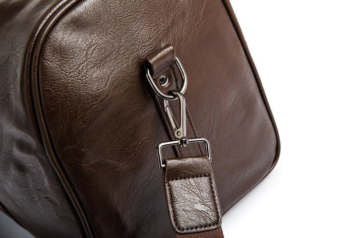 Skanto | Stillegående lær herre reise bag – Perfekt for lange og korte turer
