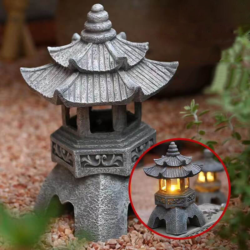 Retro dekorativ solturbinresin LED utendørs landskapsbelysning | Skanto