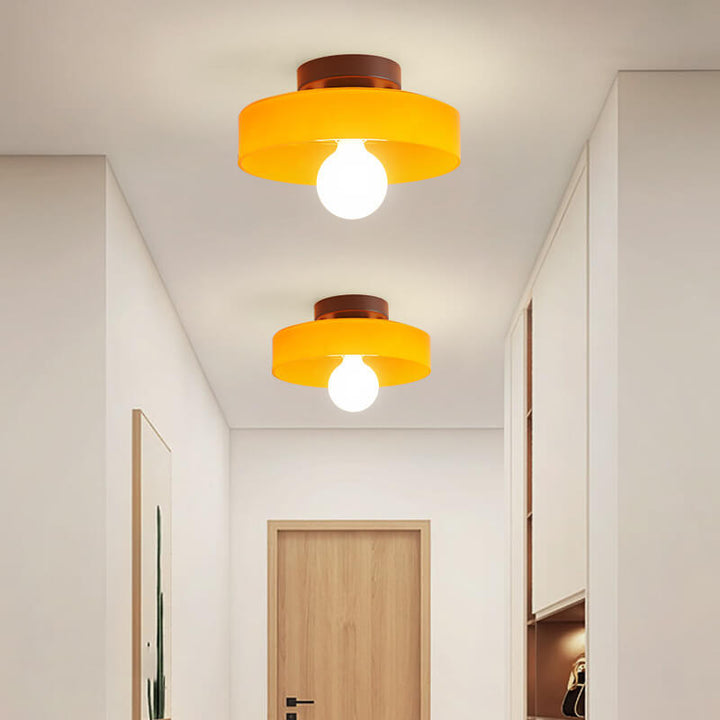 Skanto | Nordéa Curve Skandinavisk Vegglampe | Glass & Jern | Rundt Panel | Minimalistisk Design | Belysning for Stue & Soverom