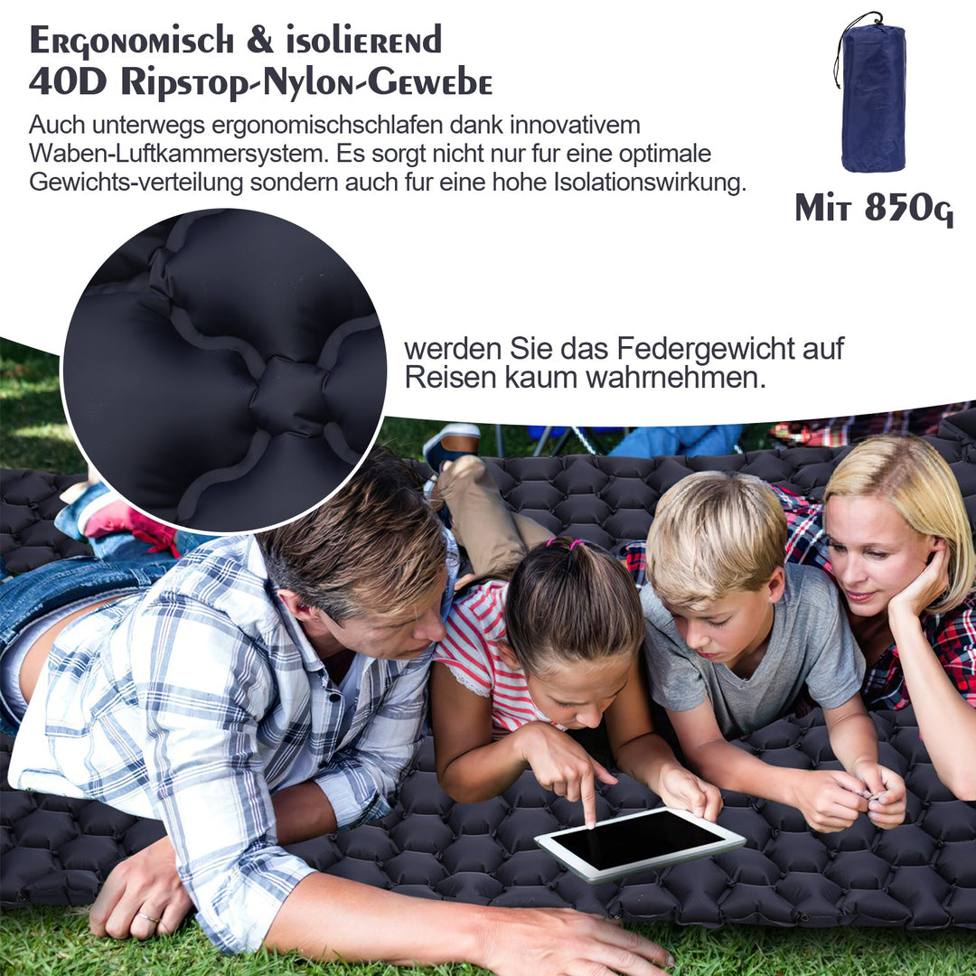 Sovematte camping matte fotpumpe | Skanto