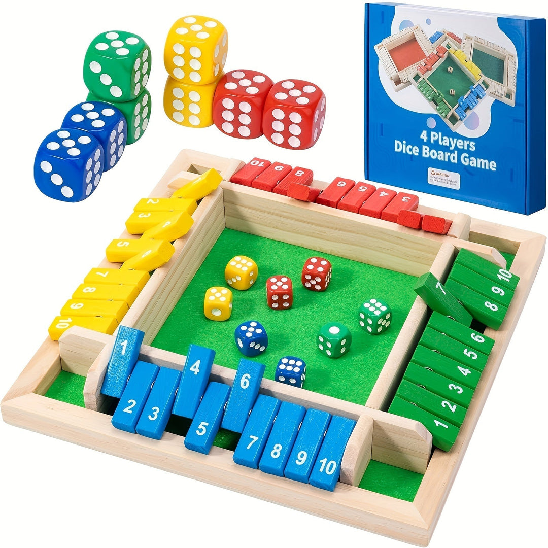 Shut The Box-spill, treplate terningspill Skanto