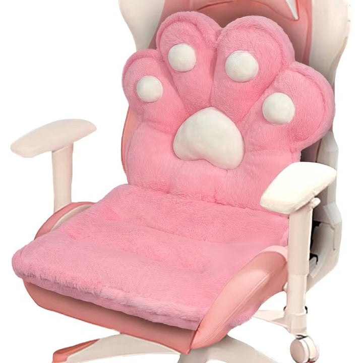 L-formet kattepfotpute – kosete og myk | Fluffy setepute for spillstoler og sofaer | Skanto