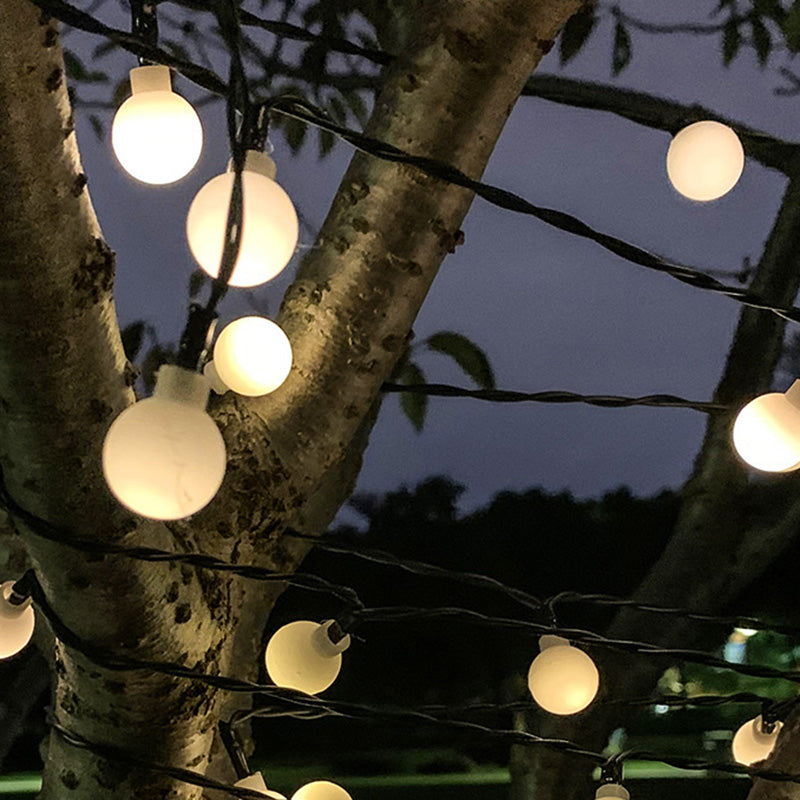 Skanto | Moderne Art Deco vanntett Solar-PVC-Gummi-akryl-snor-bees-ball-kristall-ball-fall-LED lys utendørs for hagen