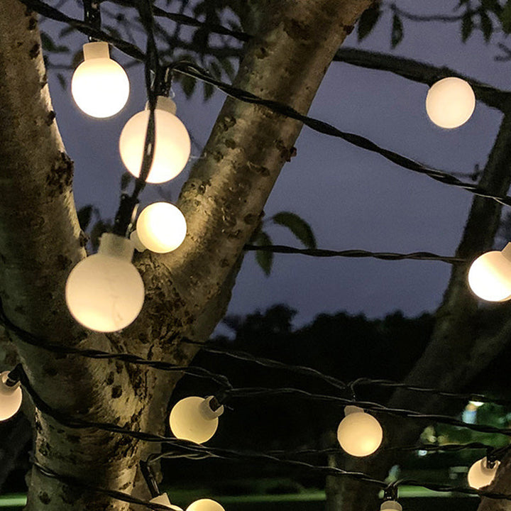 Skanto | Moderne Art Deco vanntett Solar-PVC-Gummi-akryl-snor-bees-ball-kristall-ball-fall-LED lys utendørs for hagen