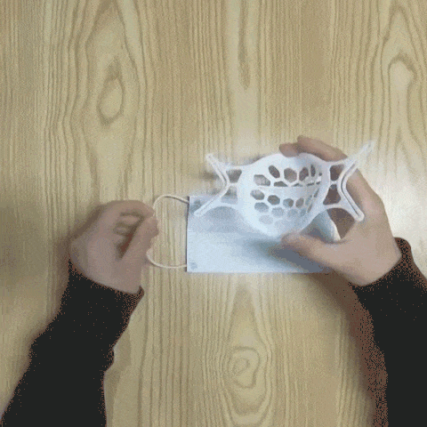 7. generasjon 3D silikon mykere ansiktsmaskeholder - forhindrer at briller dugger | Skanto