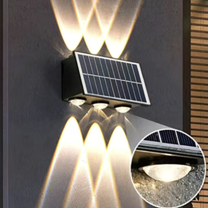 Moderne industriell sol vanntett ABS søyle LED vegglampe for utendørs terrasse | Skanto