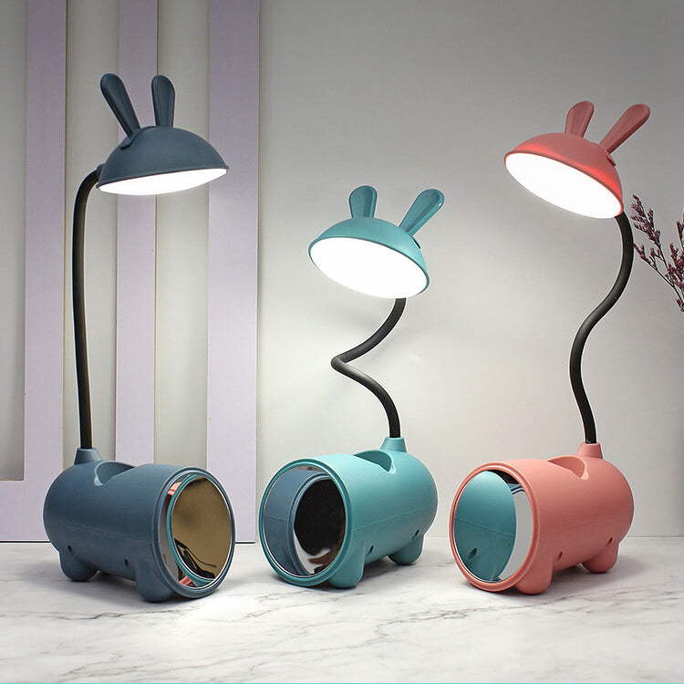 Skanto | Tegneserie Kreativ Kanin LED Berørings USB Pennholdere Skrivbord Lampe